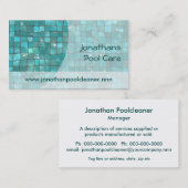 Zonneverliet water met turkooizen visitekaartje (Voorkant / Achterkant)