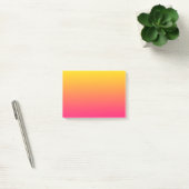 Zonneverloopgeel tot dieproze kleurstof ombre post-it® notes (Kantoor)