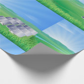 Zonneverlooppapier voor hernieuwbare energie cadeaupapier