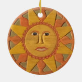 Zonneversiering 2 keramisch ornament (Achterkant)