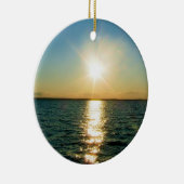 Zonneversiering Rhode Island Keramisch Ornament (Rechts)