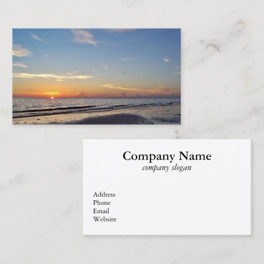 Zonnevervroegde Visitekaartjes (Voorkant / Achterkant)