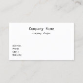 Zonnevervroegde Visitekaartjes #14a (Achterkant)