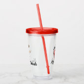 Zonnevesting voor levensechte trommel acryl drinkbeker (Links)