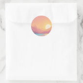 Zonnevignetten Ronde Sticker (Tas)