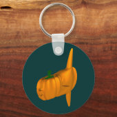 Zonnevis in de Oranje Oceaan Sleutelhanger (Voorkant)