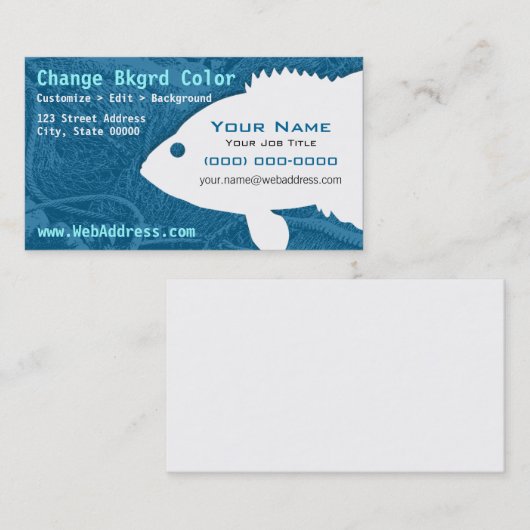 Zonnevis Visitekaartje (Voorkant / Achterkant)