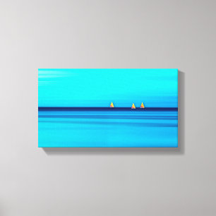 Zonnevis Zeilboten Canvas Afdruk