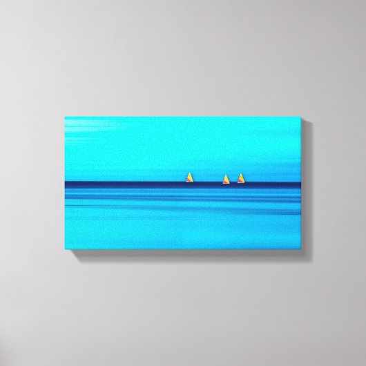 Zonnevis Zeilboten Canvas Afdruk (Voorkant)