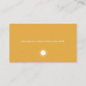 ZonneVisitekaartjes Visitekaartje (Achterkant)