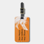 Zonnevlakke bomen bagagelabel (Voorkant verticaal)