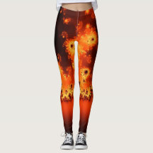 Zonnevlakke fractale Leggings