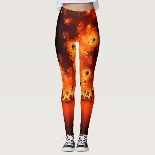 Zonnevlakke fractale Leggings (Voorkant)