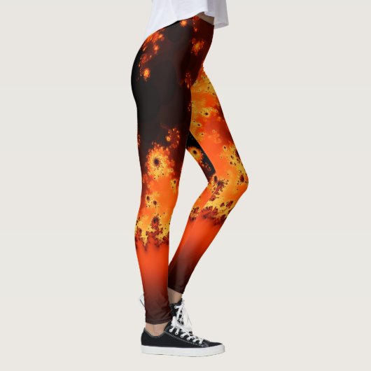Zonnevlakke fractale Leggings (Rechts)