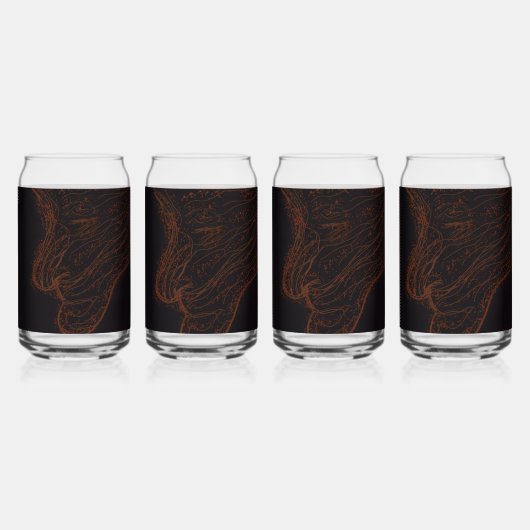 Zonnevlam Bliksem God Blikvorm Glas (Voorkant)