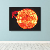 Zonnevlam - Foto van Skylab Canvas Afdruk (Insitu (Houten vloer))