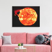 Zonnevlam - Foto van Skylab Canvas Afdruk (Insitu (Woonkamer))