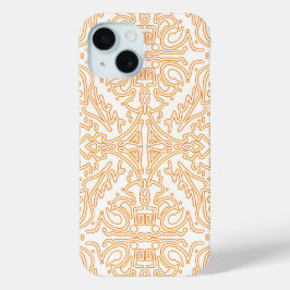 Zonnevlam Goud Damast telefoon / iPad hoes