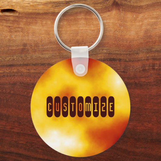 Zonnevlam II - Sjabloon Sleutelhanger (Voorkant)