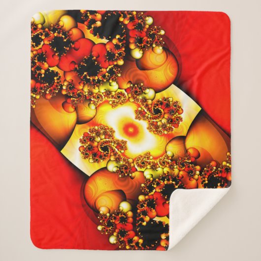 Zonnevlam Sherpa Deken (Voorkant)