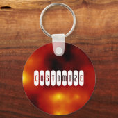 Zonnevlam - Sjabloon Sleutelhanger (Voorkant)