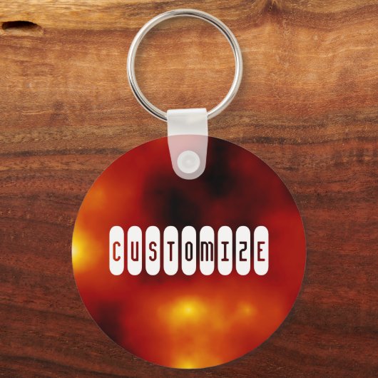 Zonnevlam - Sjabloon Sleutelhanger (Voorkant)