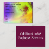 Zonnevlam... Visitekaartje (Voorkant / Achterkant)