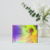 Zonnevlam... Visitekaartje (Staand voorkant)