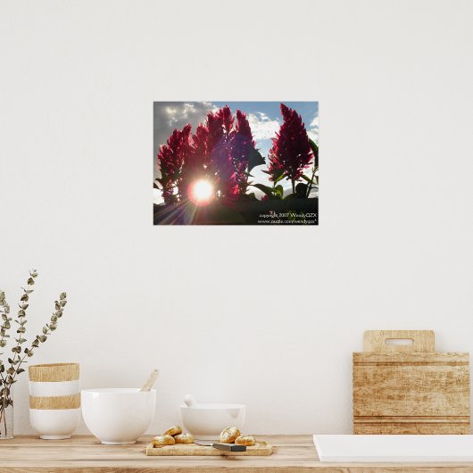 Zonnevlambloemen* Poster (Keuken)