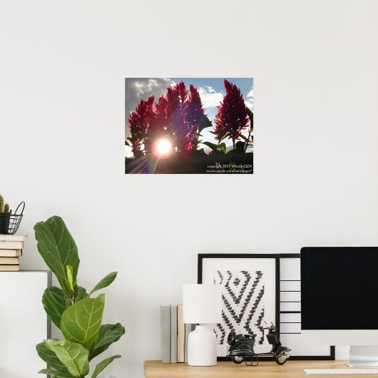 Zonnevlambloemen* Poster (Thuiskantoor)