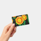 Zonnevlamzonnebloemen badge (Handheld)