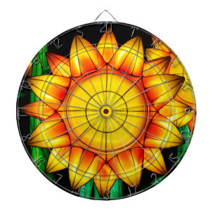 Zonnevlamzonnebloemen Dartbord