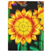 Zonnevlamzonnebloemen klembord (Achterkant)