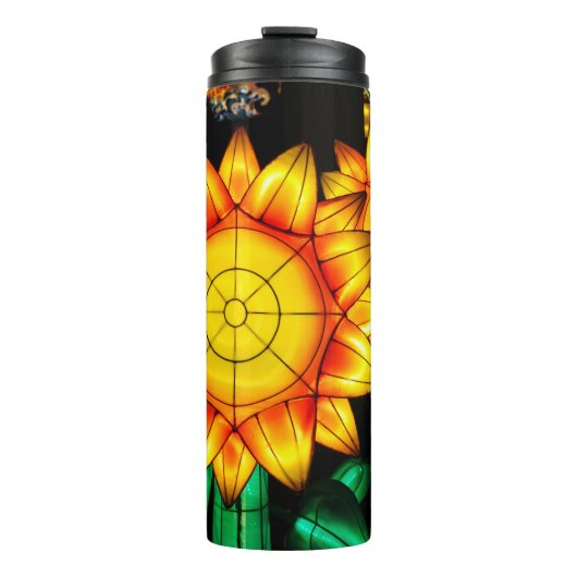 Zonnevlamzonnebloemen thermosbeker (Voorkant)