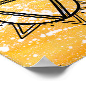 Zonnevlecht Chakra - Stippen One Poster (Hoek)