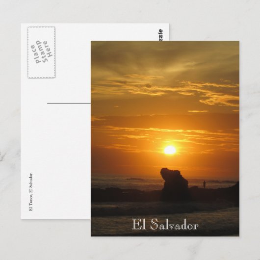 zonnevlegel el tunco briefkaart (Voorkant / Achterkant)