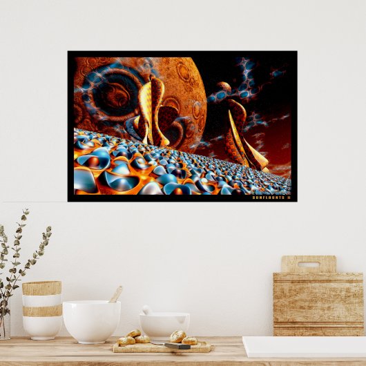 Zonnevlokken II Poster (Keuken)