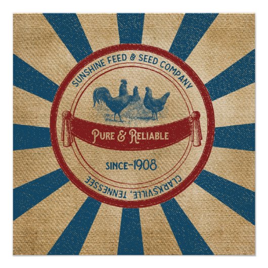 Zonnevoer Kippen Advertisatie Perfect Poster (Voorkant)