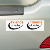 Zonnevrienden Bumpersticker (Op auto)