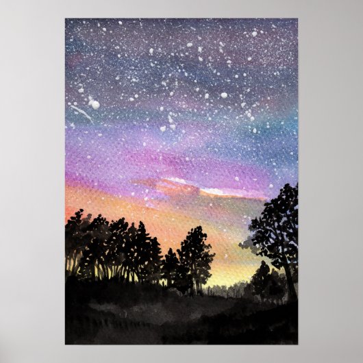 Zonnevrije Bossen Poster (Voorkant)