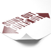 Zonnevrije Pistolen uit fitness Foto Afdruk (Hoek)