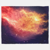 Zonnevuur door de Kosmos Fleece Deken (Voorkant (Horizontaal))