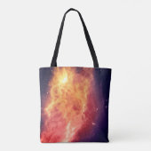 Zonnevuur door de Kosmos Tote Bag (Achterkant)
