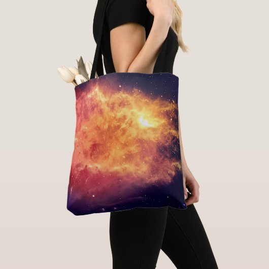 Zonnevuur door de Kosmos Tote Bag (Dichtbij)