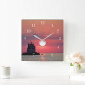 Zonnevuurtoren  vierkante klok (Huis)