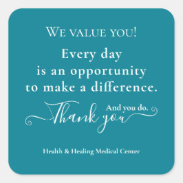 Zonnewaardes Week Maand Bulk Vierkante Sticker