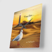 Zonnewandklok van de vuurtoren van de Seagull Vierkante Klok (Hoek)