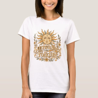 Zonnewas Volkssierlijn Vintage Hemelzon en Botan T-shirt