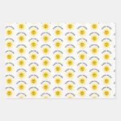 Zonnewatersproppen verzenden inpakpapier vel (Voorkant 3)