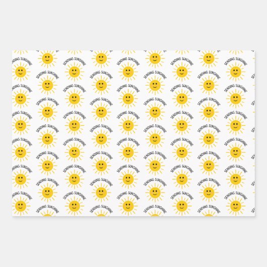 Zonnewatersproppen verzenden inpakpapier vel (Voorkant)